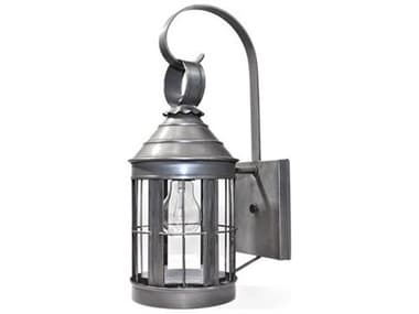 Northeast Lantern Heal 1 - Light 16'' High Outdoor Wall Light with Clear Glass NL3317DBMEDCLR