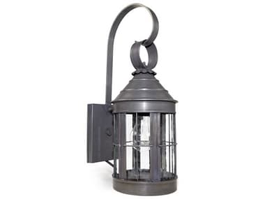 Northeast Lantern Heal 1 - Light 16'' High Outdoor Wall Light with Clear Seedy Glass NL3317DBMEDCSG