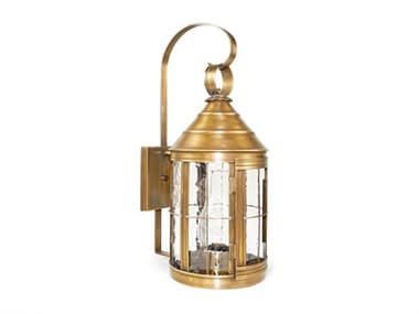 Northeast Lantern Heal 1 - Light 21'' High Outdoor Wall Light with Clear Seedy Glass NL3337ABCIMCSG