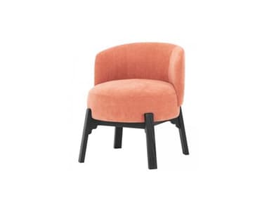 Nuevo Adelaide Ash Wood Orange Fabric Upholstered Side Dining Chair NUEHGSN116