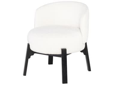Nuevo Adelaide Ash Wood White Fabric Upholstered Side Dining Chair NUEHGSN171