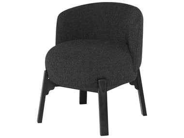 Nuevo Adelaide Ash Wood Black Fabric Upholstered Side Dining Chair NUEHGSN172
