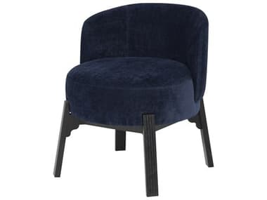 Nuevo Adelaide Ash Wood Blue Fabric Upholstered Side Dining Chair NUEHGSN173