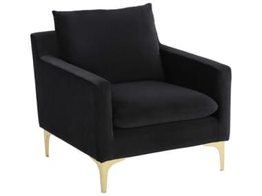 Nuevo Anders 30" Black Fabric Accent Chair NUEHGSC589