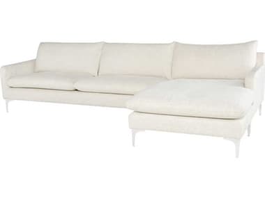 Nuevo Anders Coconut / Silver Brushed Sectional Sofa NUEHGSC851