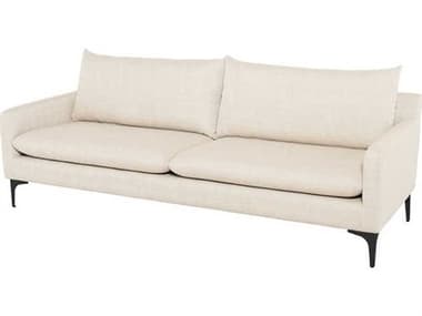 Nuevo Anders 85" Matte Fabric Upholstered Sofa NUEANDERSSOFABLK