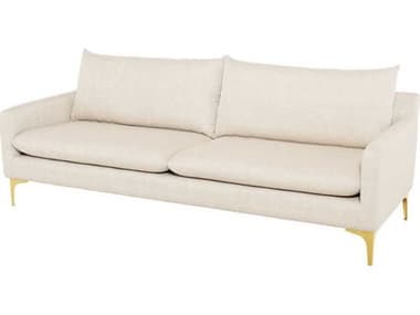 Nuevo Anders 85" Fabric Upholstered Sofa NUEANDERSSOFAGLD