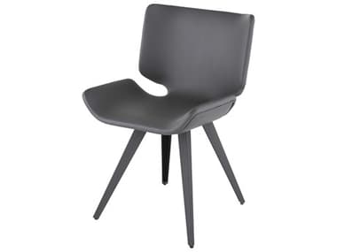 Nuevo Astra Grey Titanium Steel Side Dining Chair NUEASTRADININGCHTT