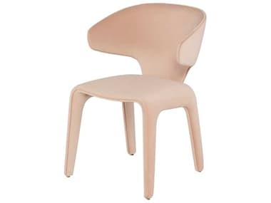 Nuevo Bandi Peach Velour Side Dining Chair NUEHGNE166