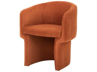 Nuevo Clementine Orange Fabric Upholstered Arm Dining Chair NUEHGSC759