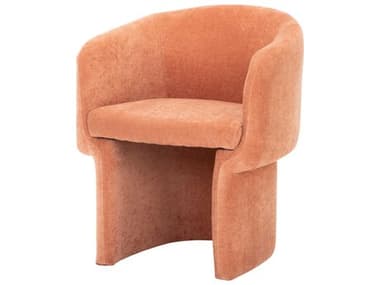 Nuevo Clementine Orange Fabric Upholstered Arm Dining Chair NUEHGSC760