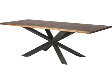 Nuevo Couture 96" Rectangular Wood Matte Seared Black Dining Table NUEHGSX194
