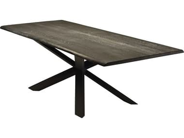 Nuevo Couture 96" Rectangular Wood Matte Oxidized Grey Black Dining Table NUEHGSX196