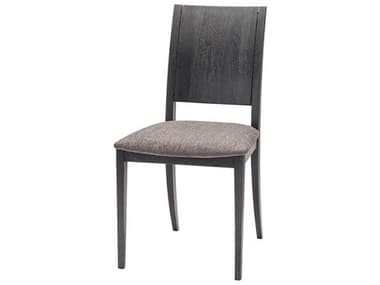 Nuevo Eska Oak Wood Gray Fabric Upholstered Side Dining Chair NUEESKADININGCHAIR
