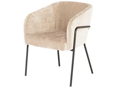 Nuevo Estella Black Fabric Upholstered Arm Dining Chair NUEHGMV187