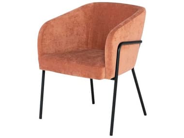 Nuevo Estella Black Fabric Upholstered Arm Dining Chair NUEHGMV188
