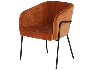 Nuevo Estella Black Fabric Upholstered Arm Dining Chair NUEHGMV189