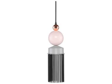 Nuevo Fabiola 6" 1-Light Concrete Grey Copper Polished LED Mini Pendant NUEHGSK356