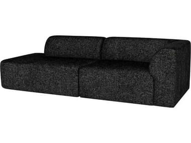 Nuevo Isla 105" Salt & Pepper Black White Fabric Upholstered Sofa NUEHGSC708