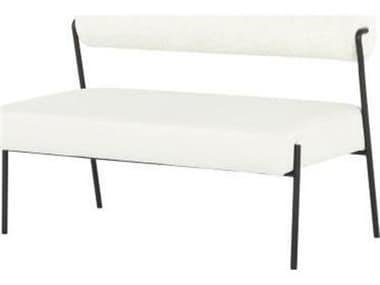 Nuevo Marni Buttermilk Boucle Bolster / Oyster Velour Accent Bench NUEHGSN203