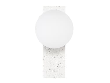 Nuevo Nani 13" Tall 1-Light Speckle Terrazzo White Glass Wall Sconce NUEHGSK439