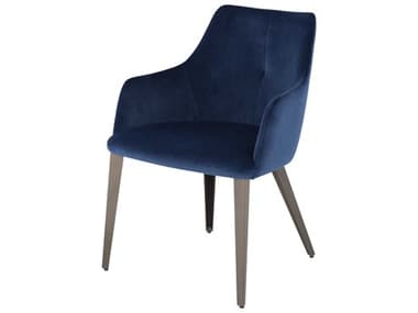 Nuevo Renee Blue Fabric Upholstered Arm Dining Chair NUEHGNE137