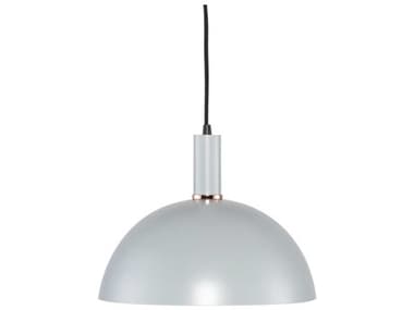 Nuevo Rosie Maxi 13" 1-Light Concrete Grey Copper Polished Dome Pendant NUEHGSK363