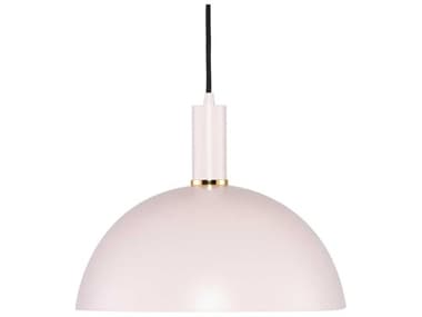 Nuevo Rosie Maxi 13" 1-Light Blush Gold Matte Pink Dome Pendant NUEHGSK371