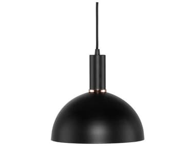 Nuevo Rosie Mini 9" 1-Light Black Copper Polished Dome Pendant NUEHGSK370