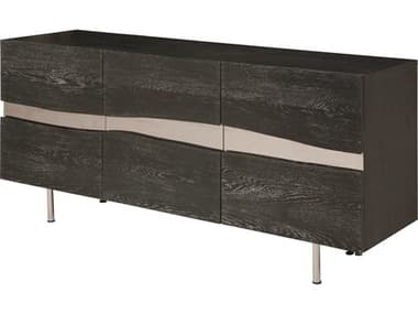 Nuevo Sorrento 78'' Oak Wood Matte Oxidized Grey Sideboard NUEHGSR275