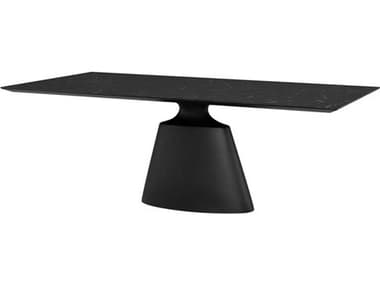 Nuevo Taji 78" Rectangular Ceramic Black Dining Table NUEHGNE284