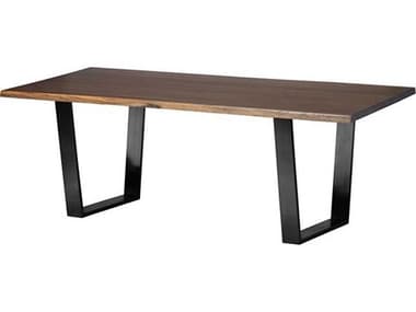 Nuevo Versailles 112" Rectangular Wood Matte Seared Black Dining Table NUEHGSX200