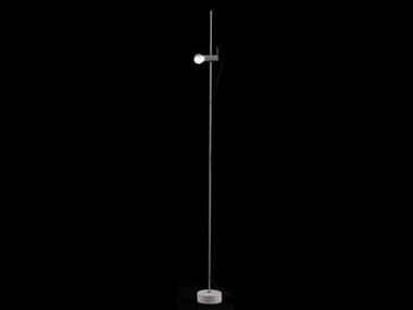 Oluce Agnoli 74" Tall Satin Nickel Floor Lamp OE387