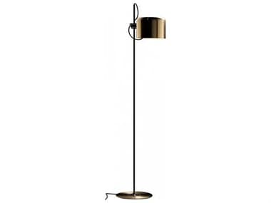 Oluce Coupe 55" Tall Gold Black Floor Lamp OE3321OR