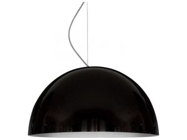 Oluce Sonora 19" 1-Light Lacquered Black Dome Pendant OE408NE