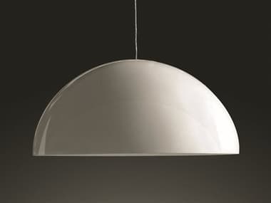 Oluce Sonora 52" 2-Light Opaline White Dome Pendant OE493BI