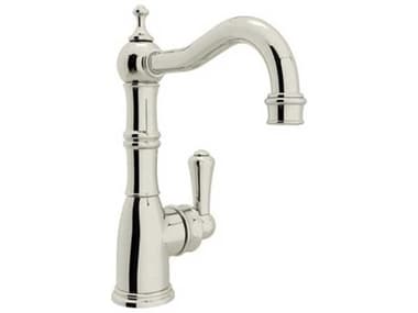 Perrin and Rowe Edwardian Polished Nickel Single Handle Faucet With Lever Handle PARU4739PN2