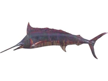 Phillips Collection Copper Patina Blue Marlin Fish 3D Wall Art PHCPH100654