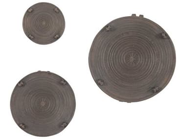 Phillips Collection Bronze Laotian Rain Drums 3D Wall Art (Set of 3) PHCPH65319