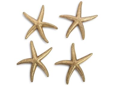 Phillips Collection Gold Leaf 10'' Starfish 3D Wall Art PHCPH67527