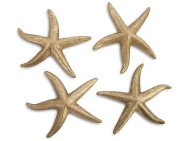Phillips Collection Gold Leaf 14'' Starfish 3D Wall Art PHCPH67529