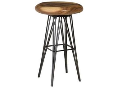 Phillips Collection Brown Black Acacia Wood Bar Stool PHCTH93210