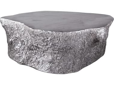 Phillips Collection Cast Naturals Silver Leaf 44'' Wide Coffee Table PHCPH63166