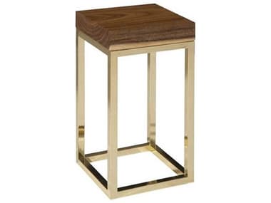 Phillips Collection Chamcha Square Wood Gold Brown End Table PHCCH72065