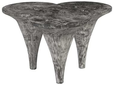 Phillips Collection Wood Grey Stone Coffee Table PHCTH93107