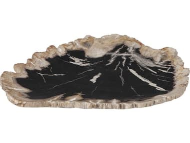 Phillips Collection Grey Petrified Wood Decorative Plate PHCID66471