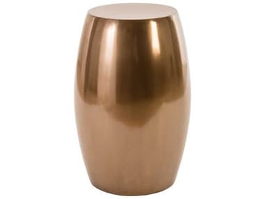 Phillips Collection 14" Round Polished Bronze Polyurethane End Table PHCPH80621
