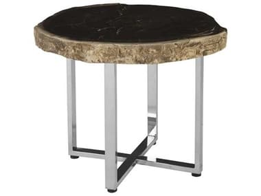 Phillips Collection Round Wood Black End Table PHCID85629