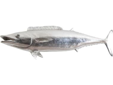 Phillips Collection Silver Leaf Wahoo Fish 3D Wall Art PHCPH62417