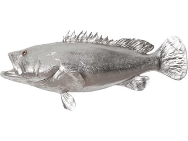 Phillips Collection Silver Leaf Estuary Cod Fish 3D Wall Art PHCPH64541